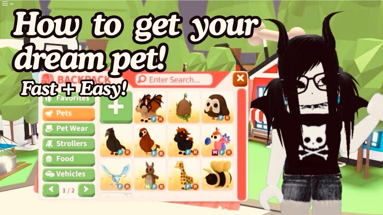 How to get your DREAM PET in 3 STEPS ⁉️Adopt me Roblox Tips!