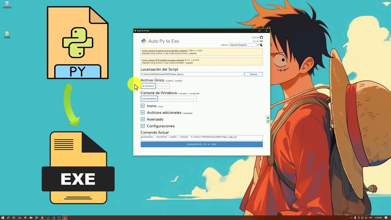 DE PYTHON (.PY) A EJECUTABLE (.EXE) EN MINUTOS | TUTORIAL COMPLETO