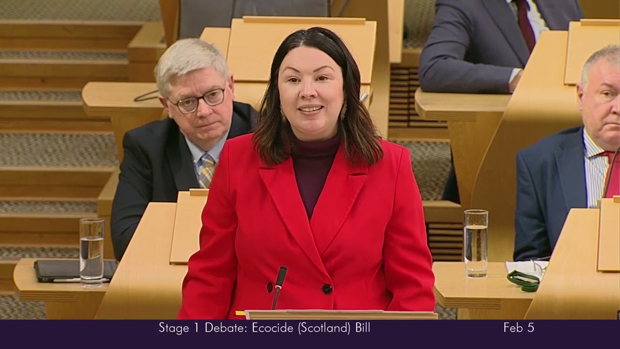 Monica Lennon Opening Remarks On The Stage 1 Debate On The Ecocide (Scotland) Bill