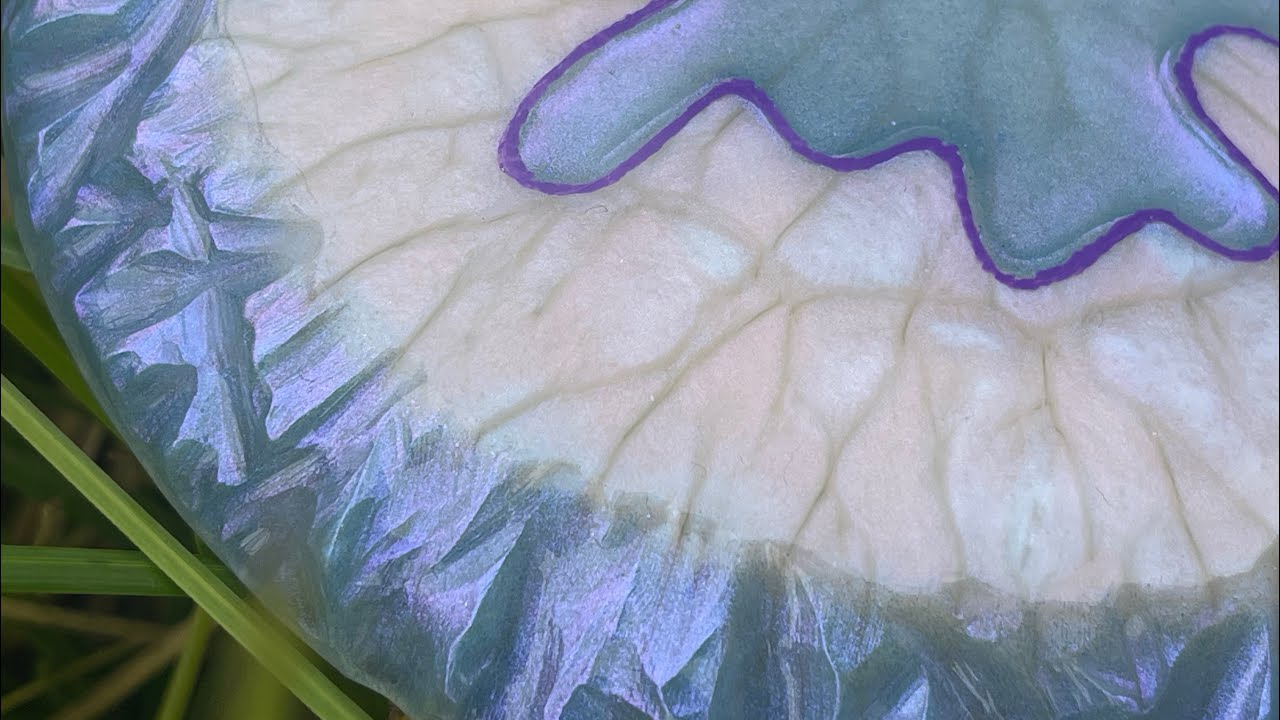 Splash of purple #resin #epoxy #tutorial #creative #diy #uvresin #craft 