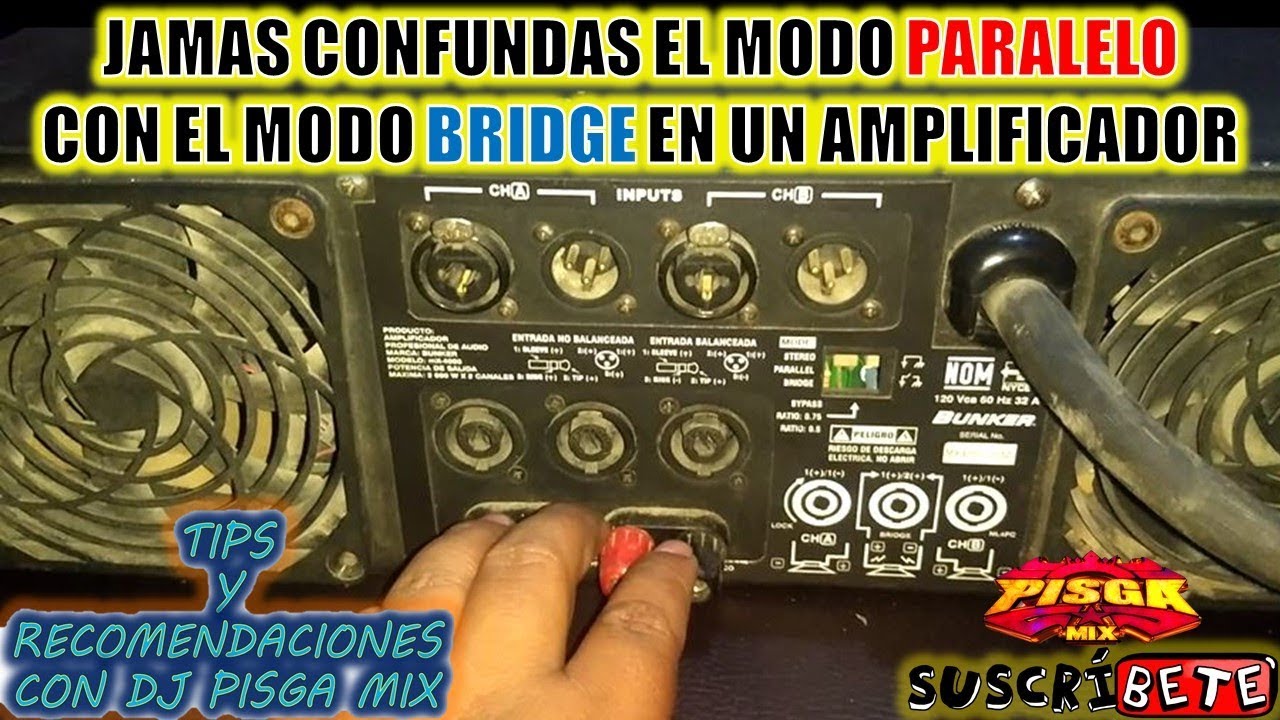 Modo PARALELO ↔️ y Modo BRIDGE 🔄en un AMPLIFICADOR de POTENCIA la GRAN diferencia 😱