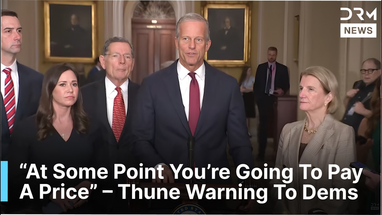 FULL STAKEOUT: Sen John Thune Blasts Democrats, Warns Shutdown Threatens US National Security | AC1F