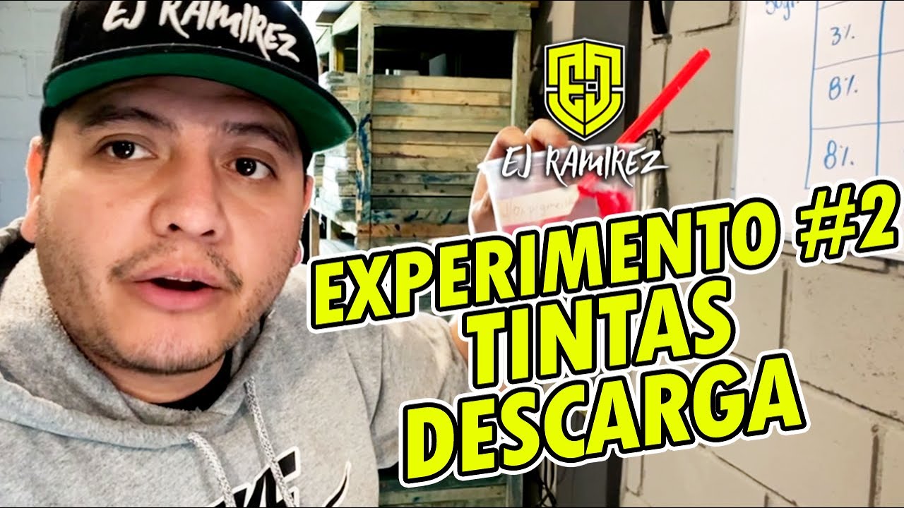 EXPERIMENTO #2 CON TINTAS DE DESCARGA - SERIGRAFIA TEXTIL // Ej Ramirez