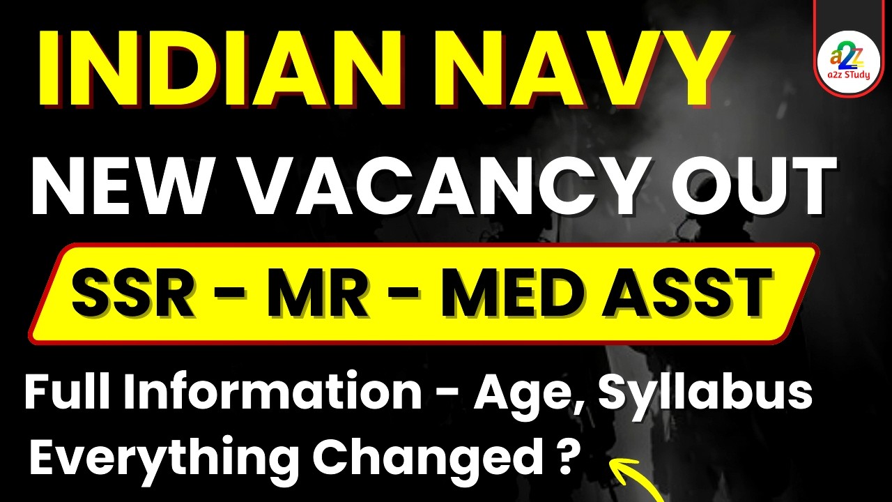 Indian Navy SSR MR Medical Assistant 2027 Batch | New Vacancy Full Details