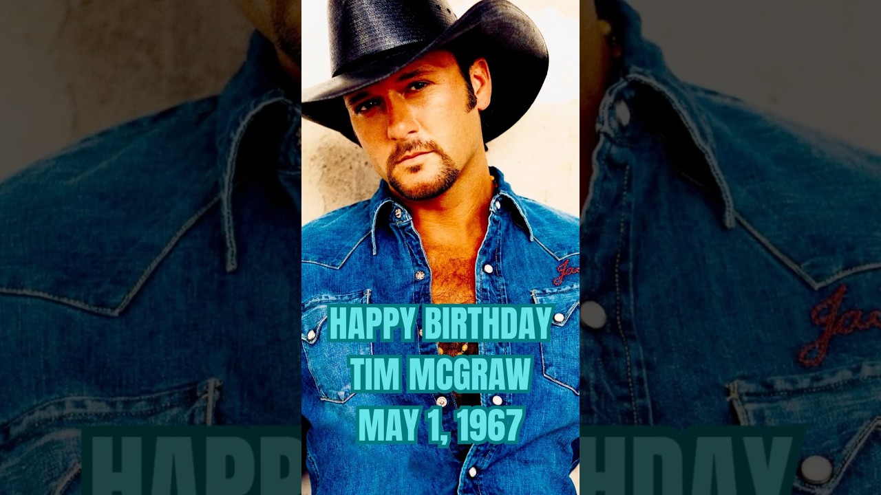 Happy 58th Birthday to Tim McGraw!Born on May 1, 1967, #music #country #singer