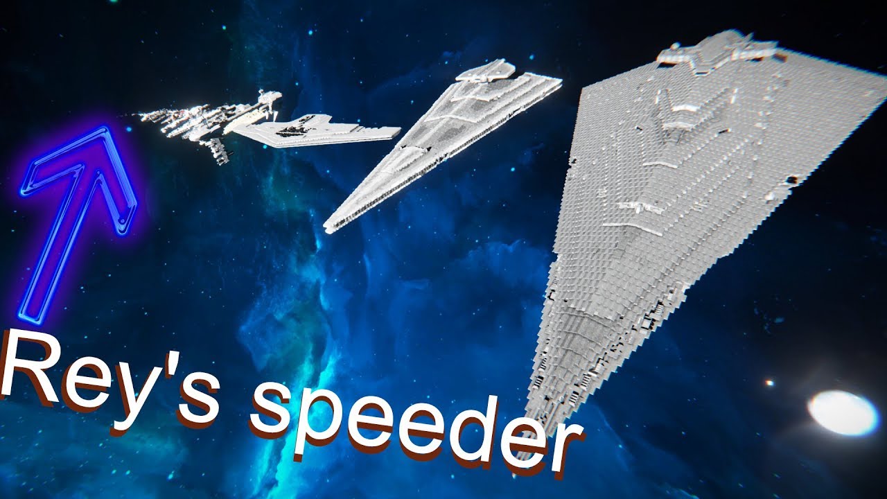 Star Wars  Starships size comparison ( Space engineers )