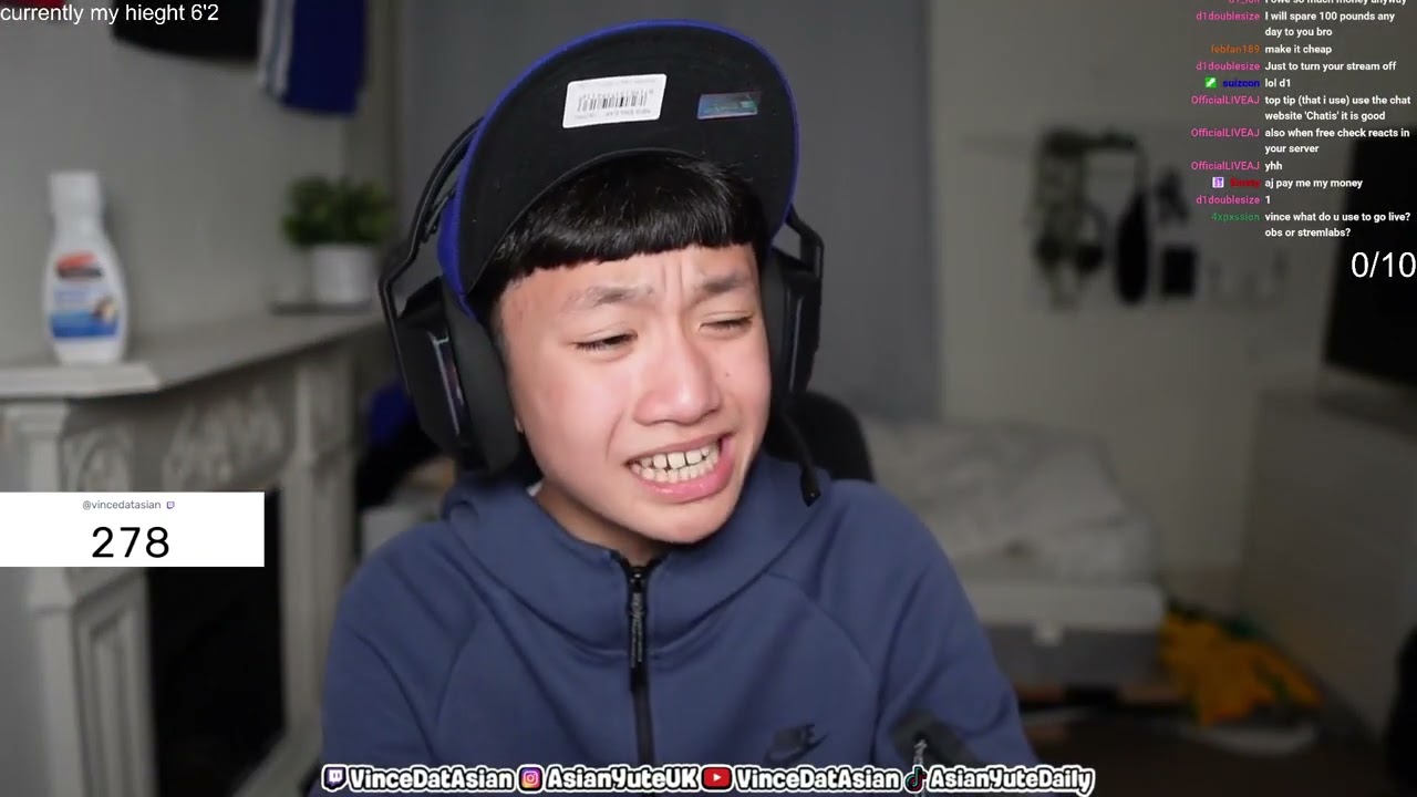 #vincedatasian on #Twitch | vince uses obs  bottom set english