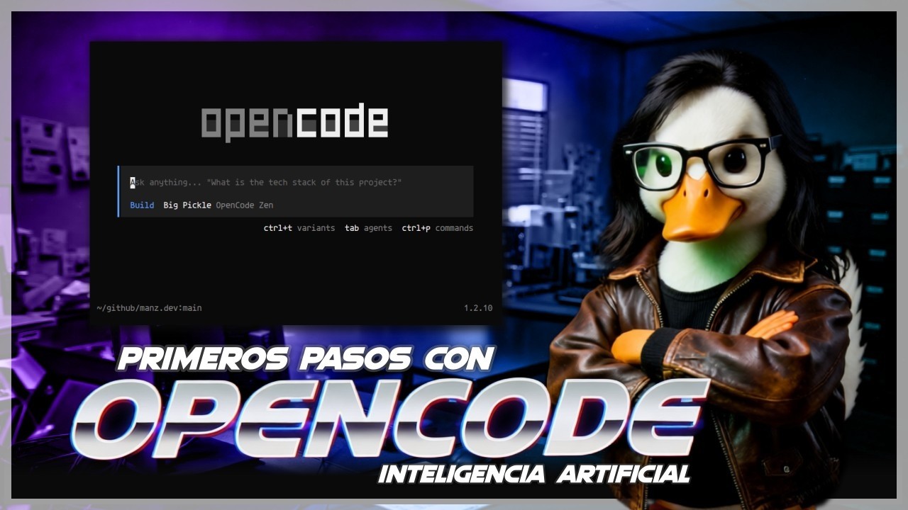Primeros pasos con OPENCODE (Programando con INTELIGENCIA ARTIFICIAL)