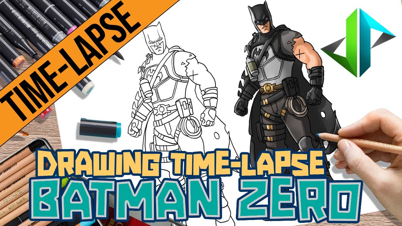 [DRAWPEDIA] TIME-LAPSE BATMAN ZERO from DC - SPEED DRAWING