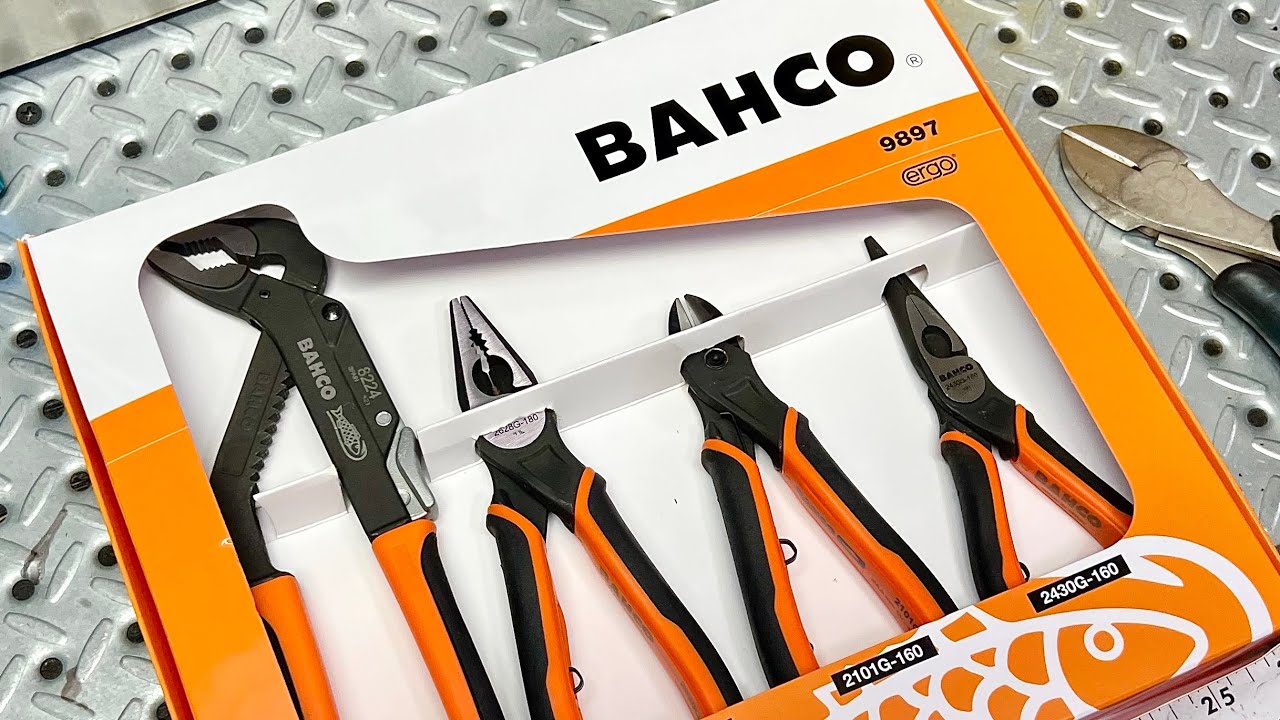 Most Ergonomic & Efficient Set! - BAHCO ERGO&trade; - All Round Pliers Tool Set - 4 Pcs #9897