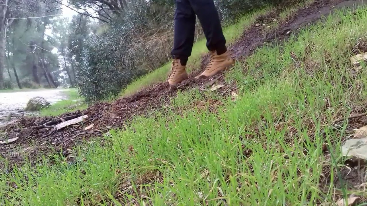 Winter boots slipping on mud