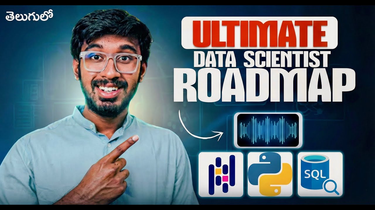 How to Become Data Scientist in 2026🔥. Detailed Roadmap, Projects In Telugu