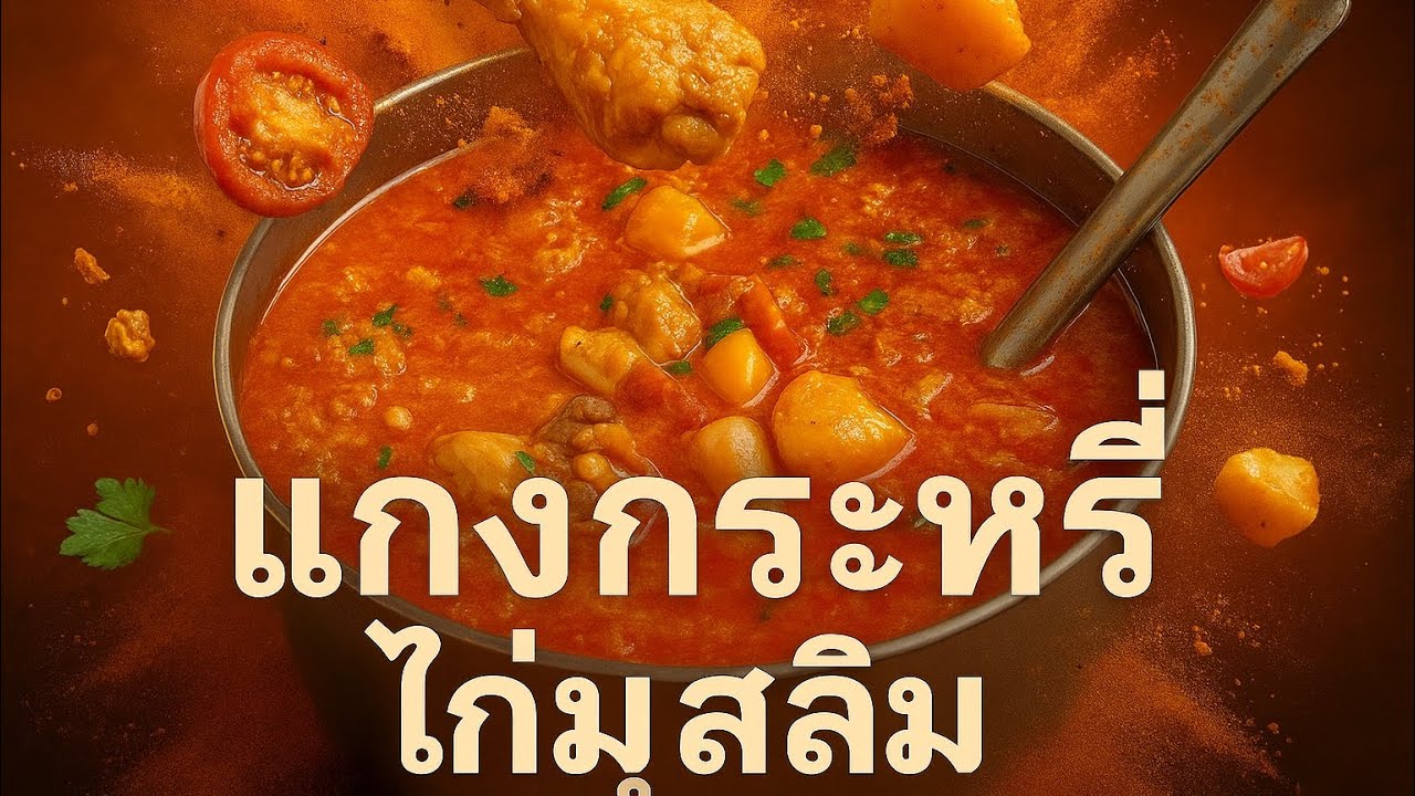 แกงกระหรี่ไก่สไตล์มุสลิมสูตรดั้งเดิม#อาหารฮาล้าล#นัสเดินทาง
