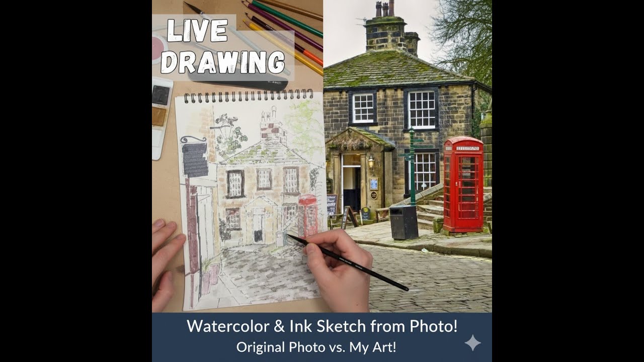 Creative & Evocative: Painting a Cozy European Village in Watercolor | Step-by-Step Art