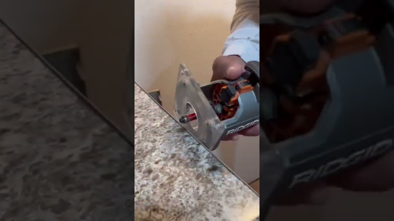 How to trim countertop end caps! #easy #countertops