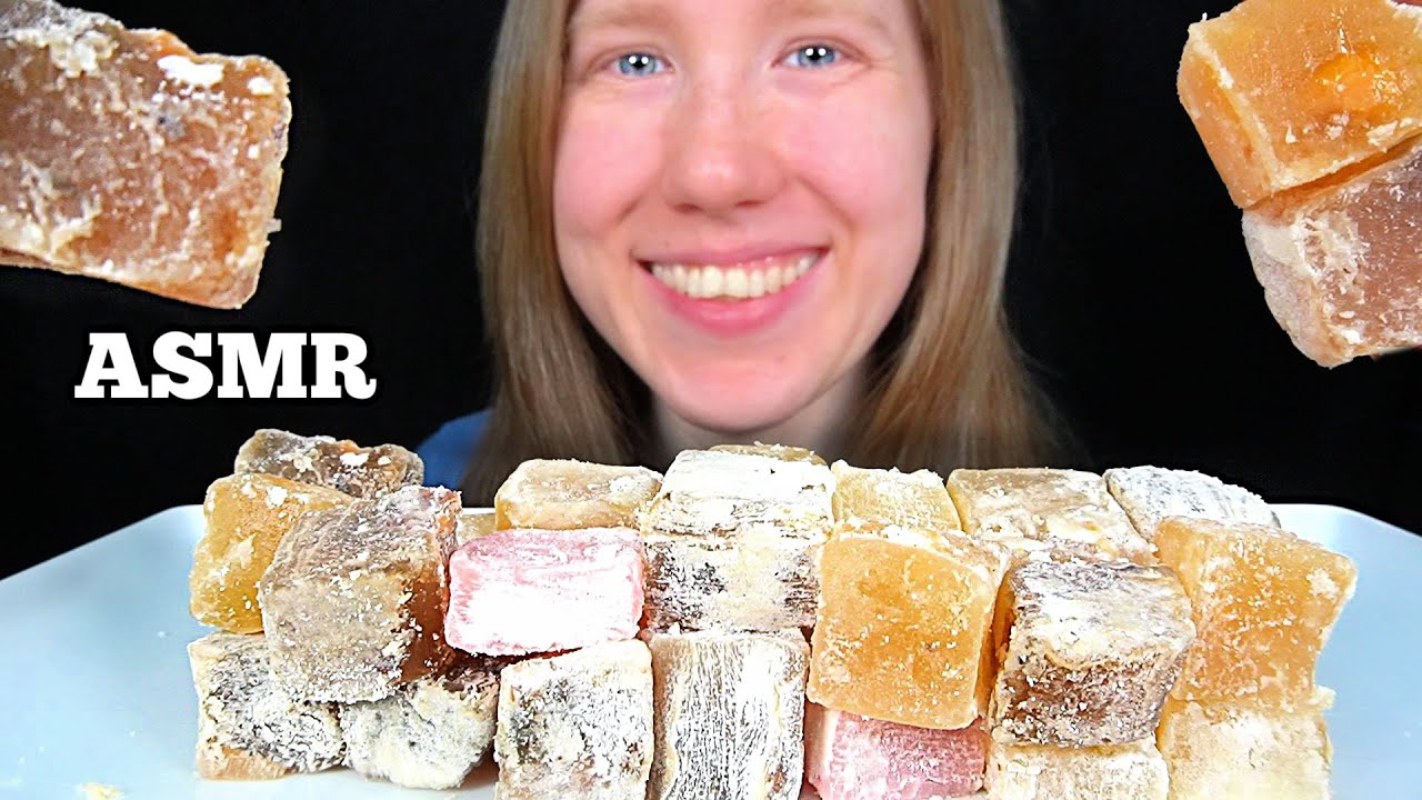 ASMR TURKISH DELIGHT MUKBANG (No Talking) EATING SOUNDS