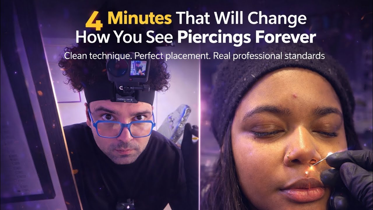 Medusa Piercing — Best Result | Full Process in 4K (3 Cameras)