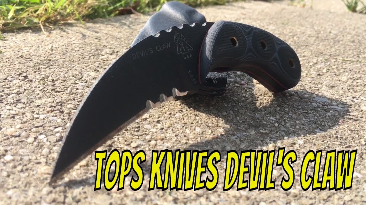 Tops Knives DEVIL'S CLAW A PERSONAL DEFENSE MASTERPIECE