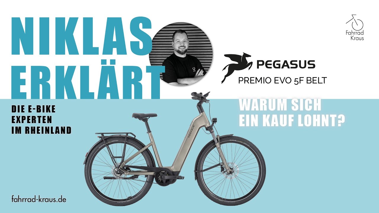 Pegasus Premio EVO 5F BELT E-Bike - Bosch Performance CX - Nabenschaltung - Tiefeinsteiger - Damen