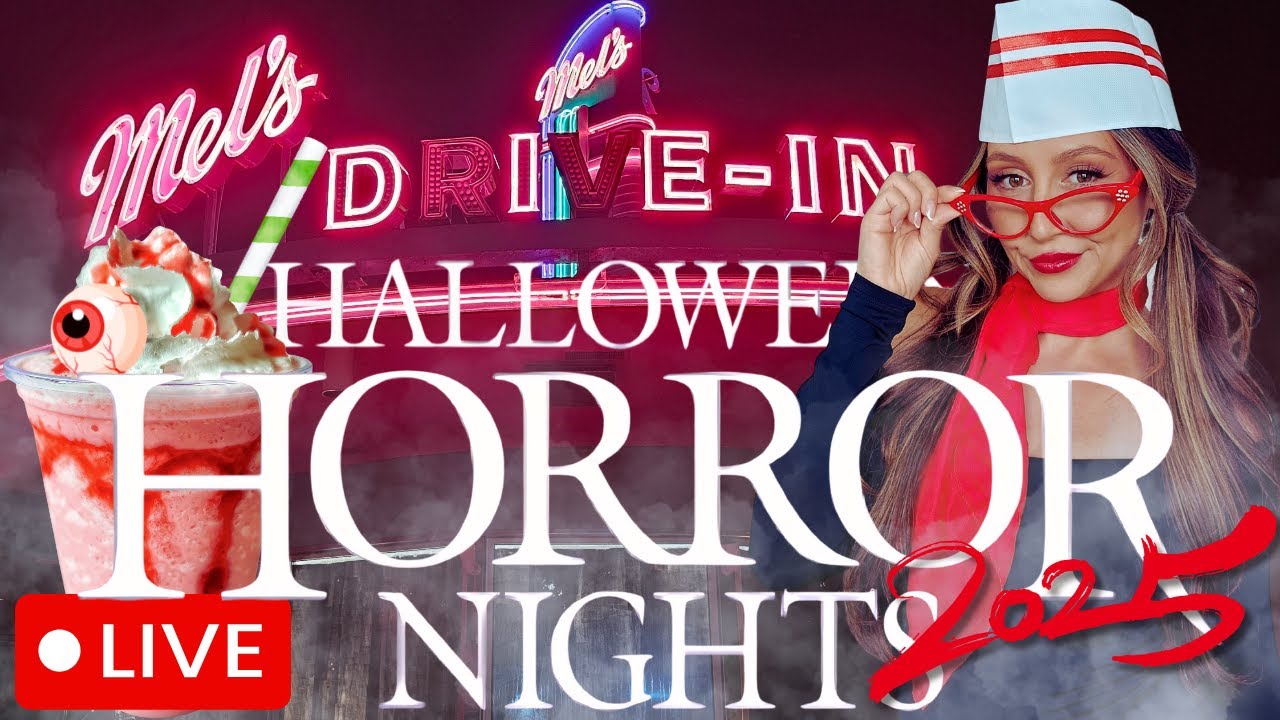 🔴 LIVE | A Special Birthday at Halloween Horror Nights 2025 | Scare Zones, Lagoon Show and More!