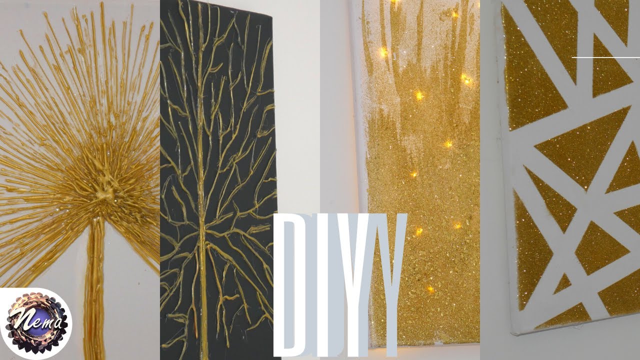 DIY|  design 👌بمسدس الشمع و اللامع عملي لوحات تحفة  لمنزلك