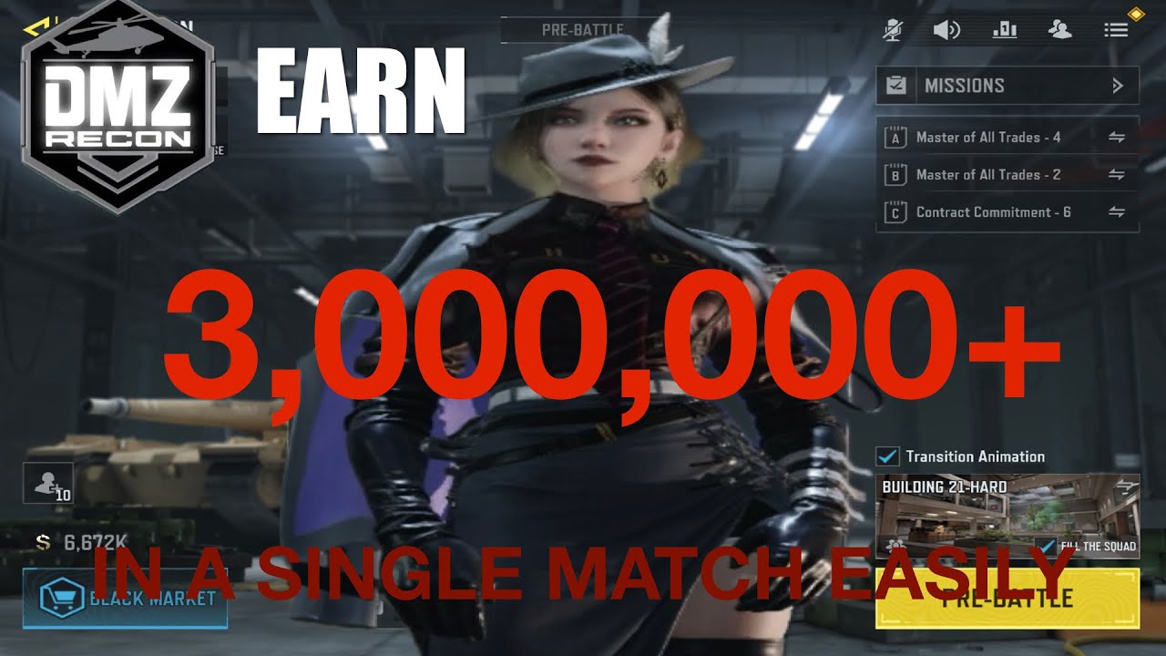 Earn 3Million+ easily in Dmz Recon | CODM Gameplay