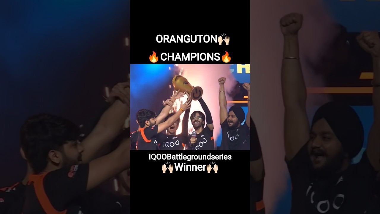 ORANGUTON CHAMPION☠️ #IQOOBattlegroundseries #BGMI #og