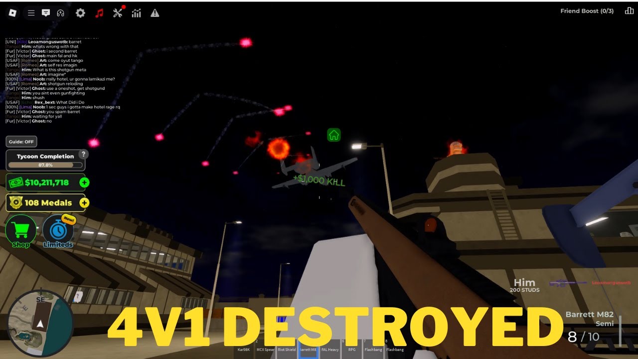 4v1 in War Tycoon
