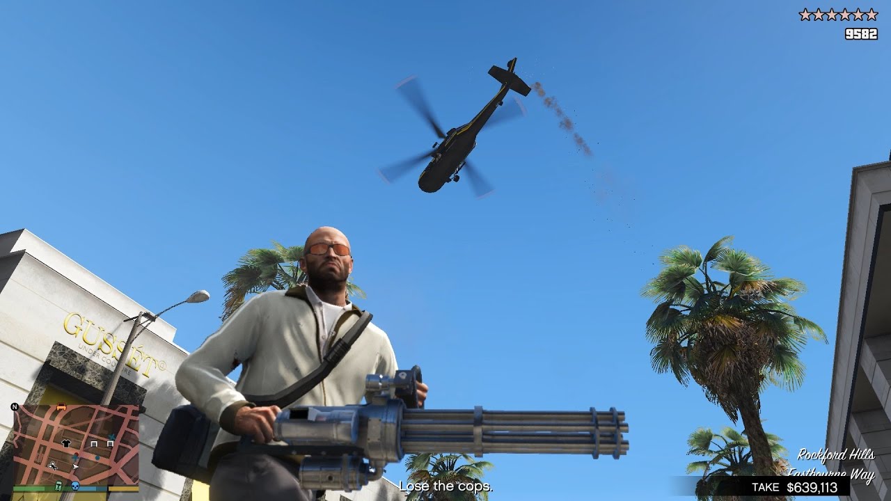GTA V The Stash House Heist + 10 Star Police Chase Escape(RDE 4.0.1)