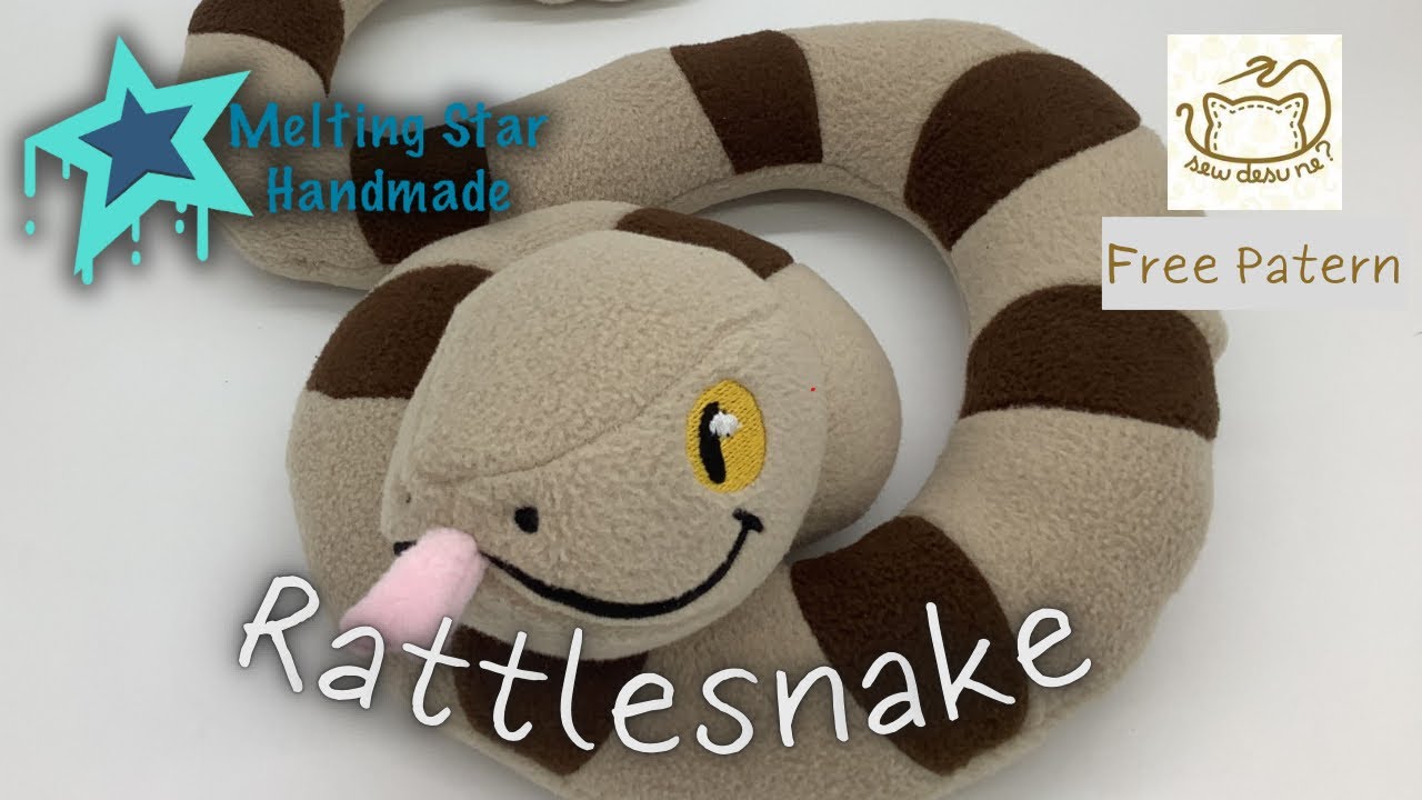 DIY Rattlesnake Plush Toy |【FREE PATTERN DOWNLOAD by Choly Knight】| Step-by-step Sewing Tutorial |