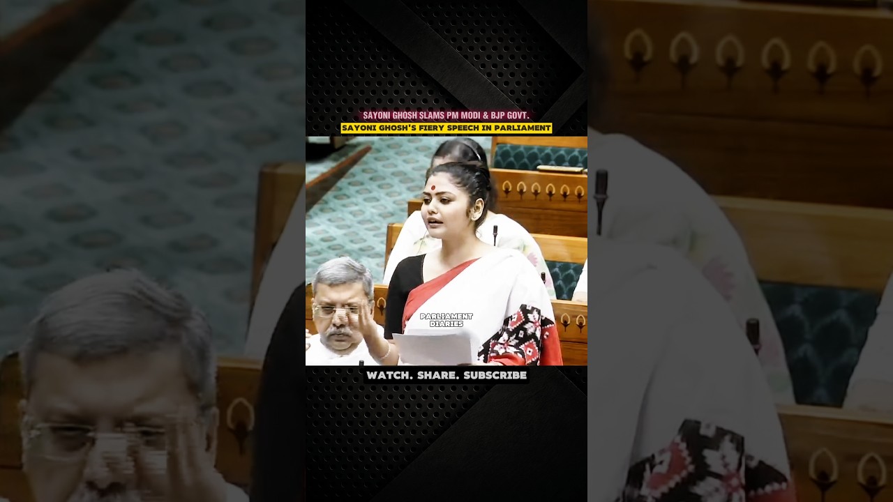 Sayoni Ghosh's Powerful Remarks in Parliament | Takes on PM Modi & BJP Government