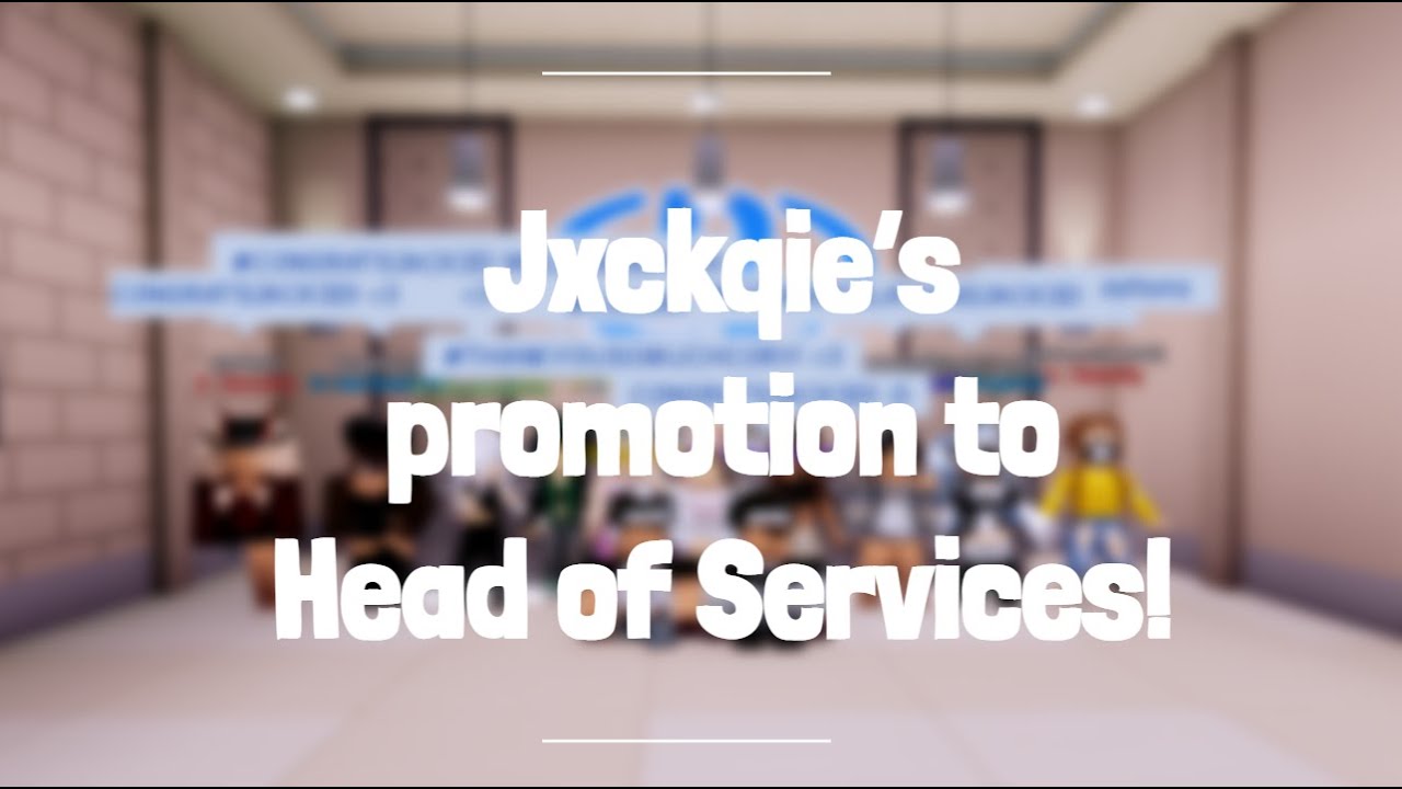 Jxckqie's promotion to Head of Services! | Bloxton Hotels