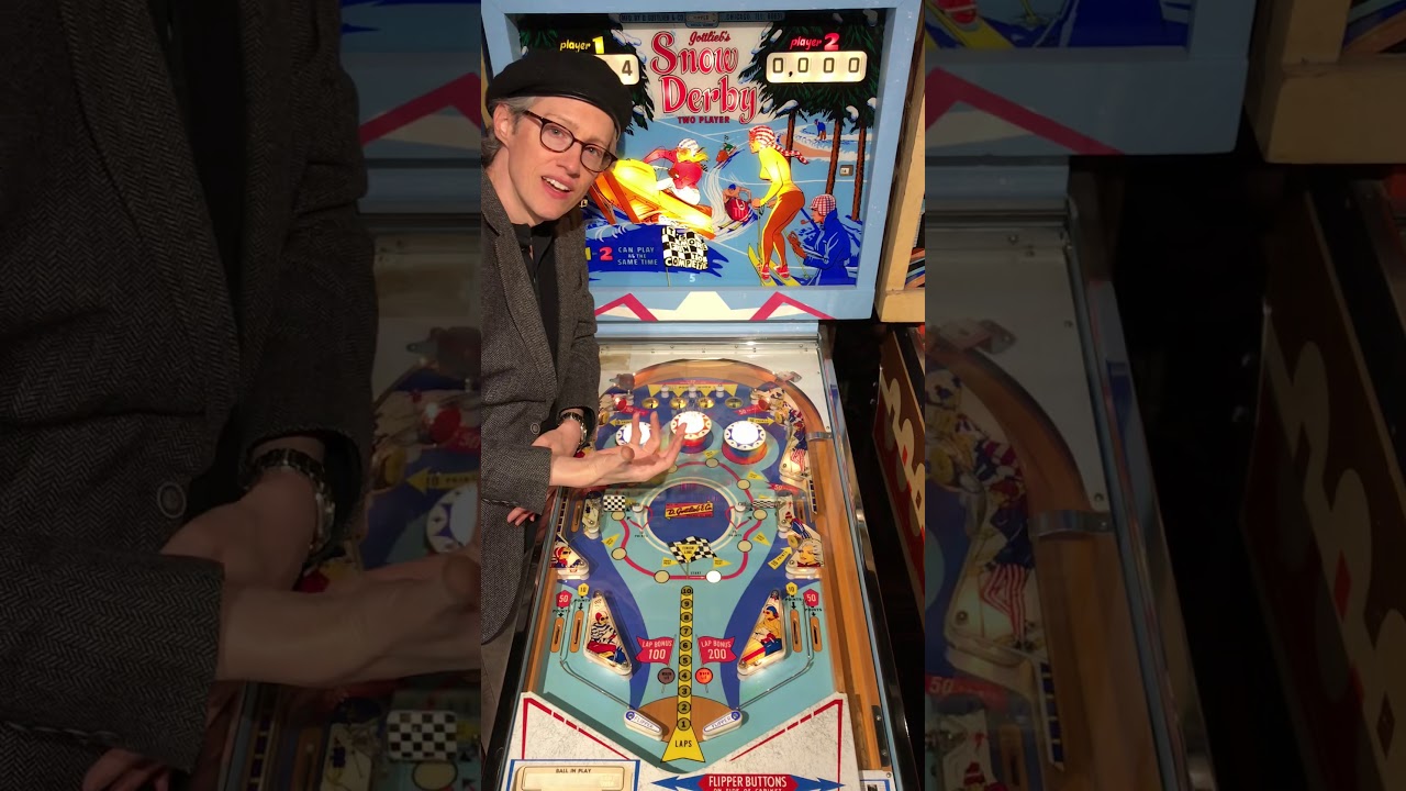 Let’s play Snow Derby! 1970 Gottlieb EM pinball machine at the Roanoke Pinball Museum