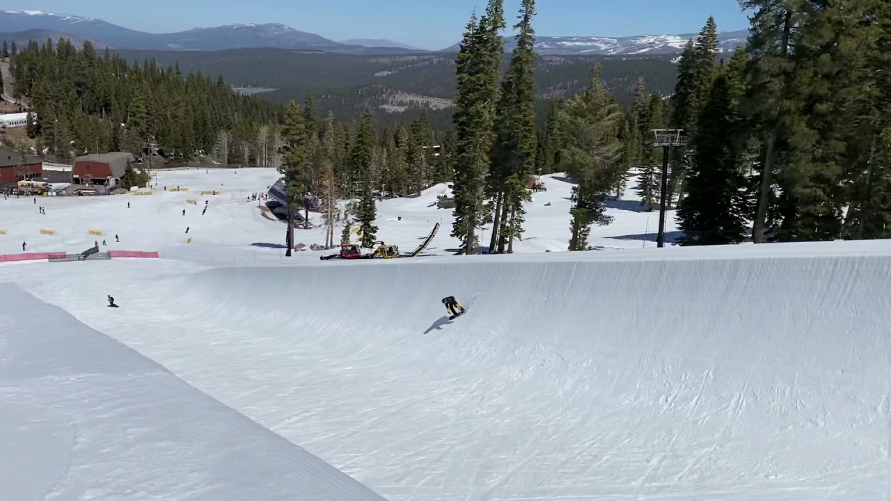 Half pipe view from the top