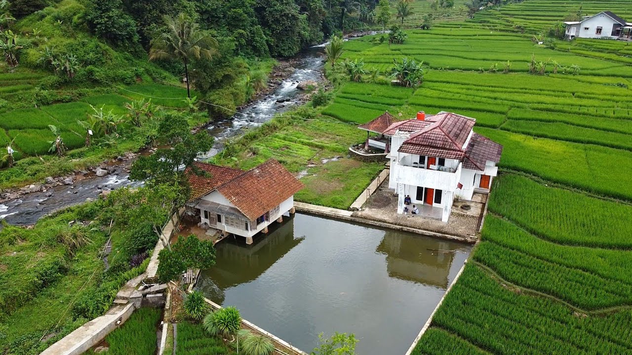 Dijamin Hidup Tenang‼️Tinggal Di Rumah Pinggir Sungai, Airnya Deras Suasana Sejuk Damai Dan Tentram