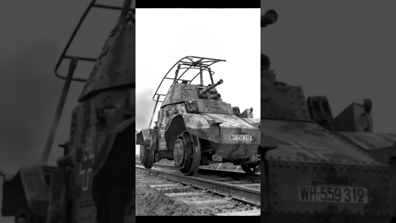 WWII Rarity: Sd.Kfz. 232 Armored Car on Rails (1942)