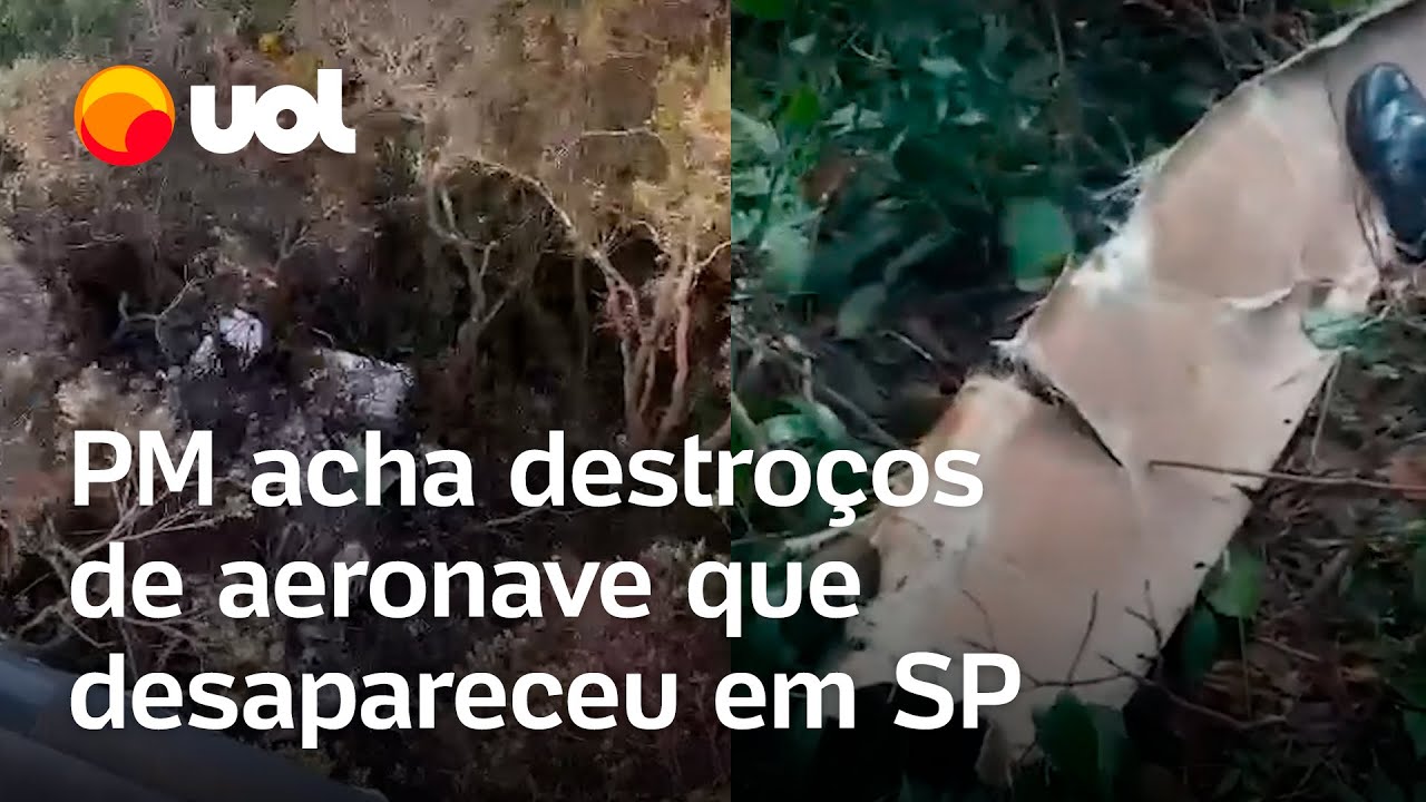 PM acha destroços de aeronave que desapareceu na Serra do Japi, em Jundiaí; veja vídeo