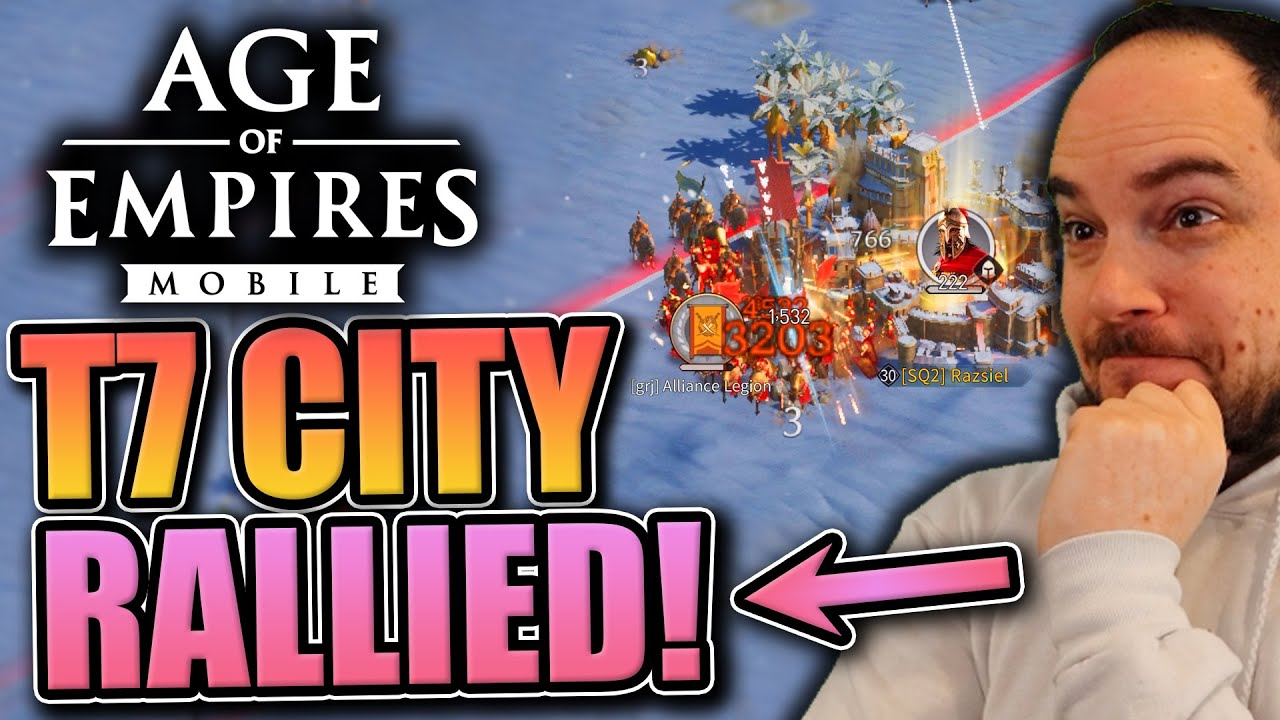 T7 Player Rallied! [kraken vs kraken city defense] Age of Empires Mobile