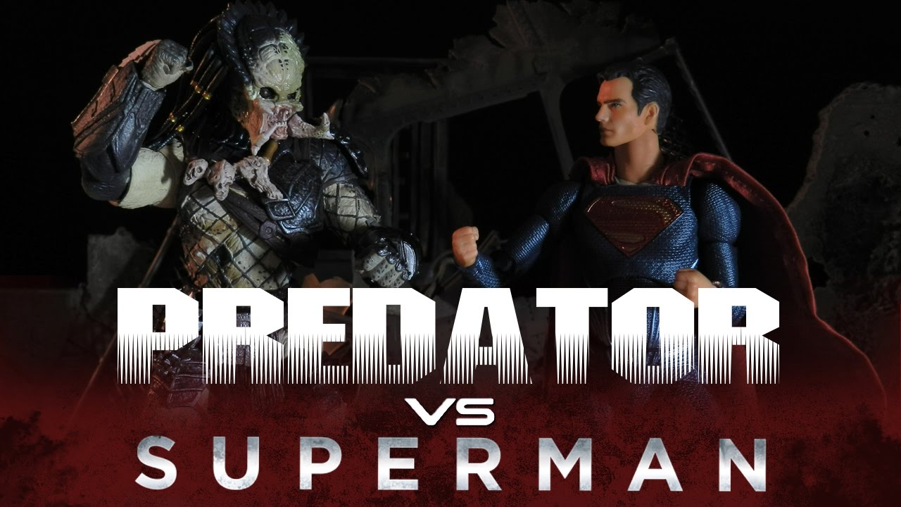 SUPERMAN VS PREDATOR - STOP MOTION
