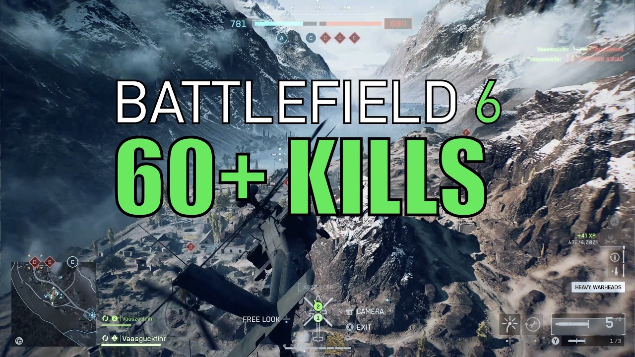 Battlefield 6: Clearing Objectives on Liberation Peak with the Attack Helicopter (BF6)