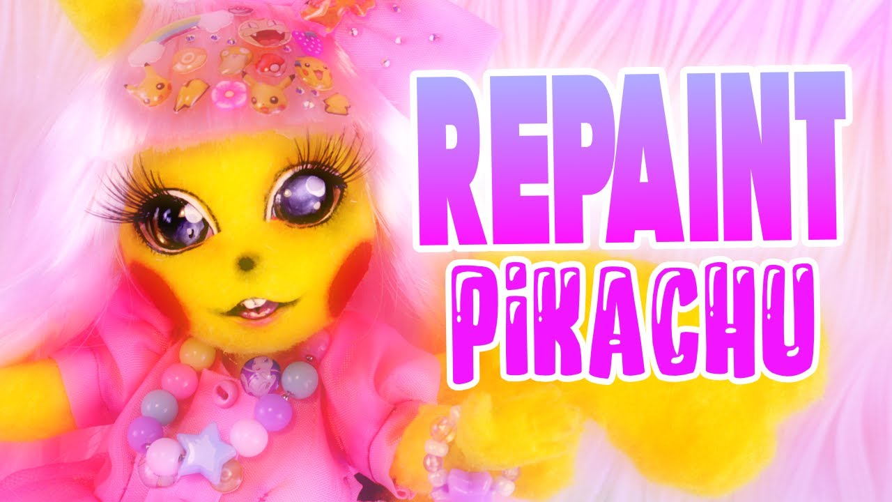 Harajuku Pikachu ⚡ Collab with Dollightful and TheDollFairy | Pokémon Doll Repaint!