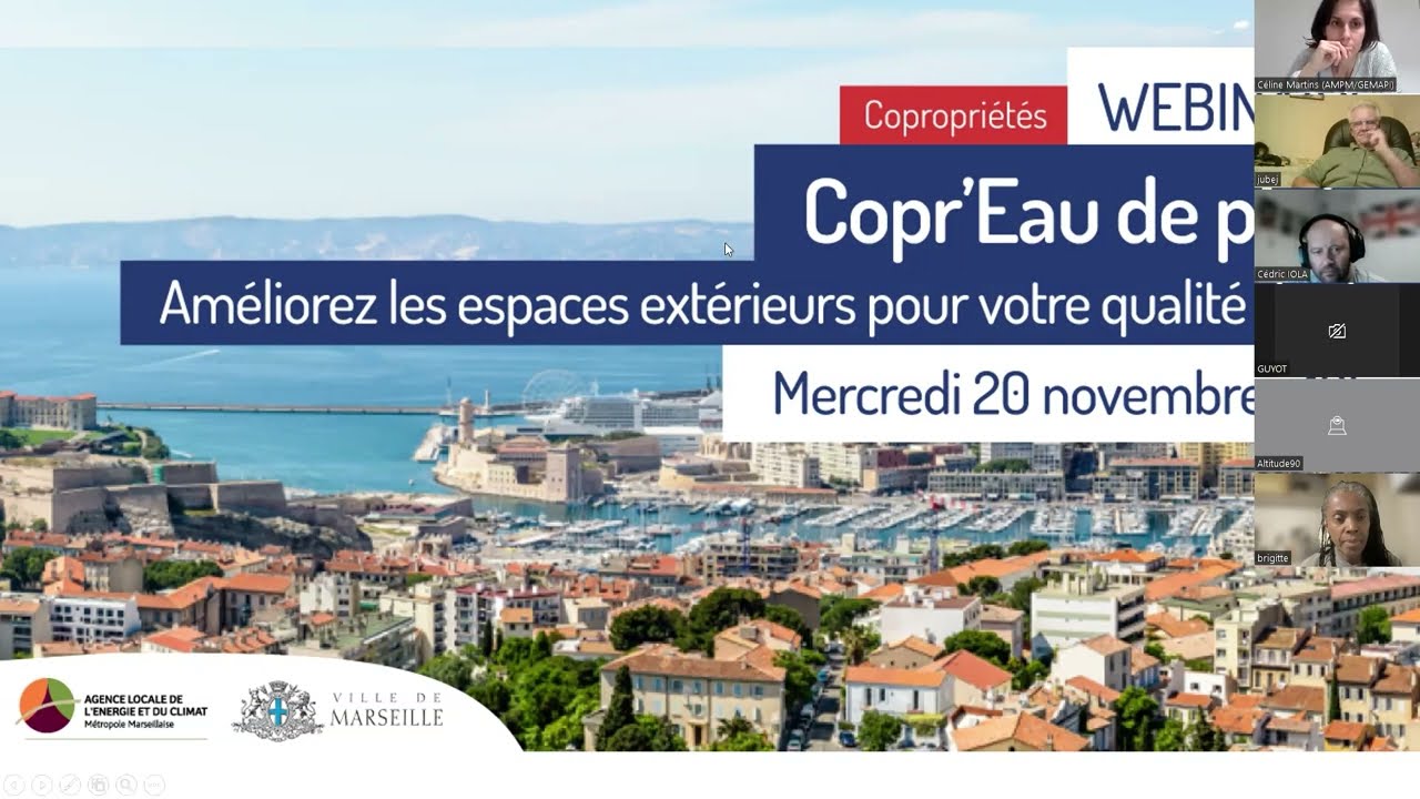Webinaire “Copr'Eau de pluie” atelier 2 - DIAGNOSTIC DU TERRITOIRE, par la Métropole AMP