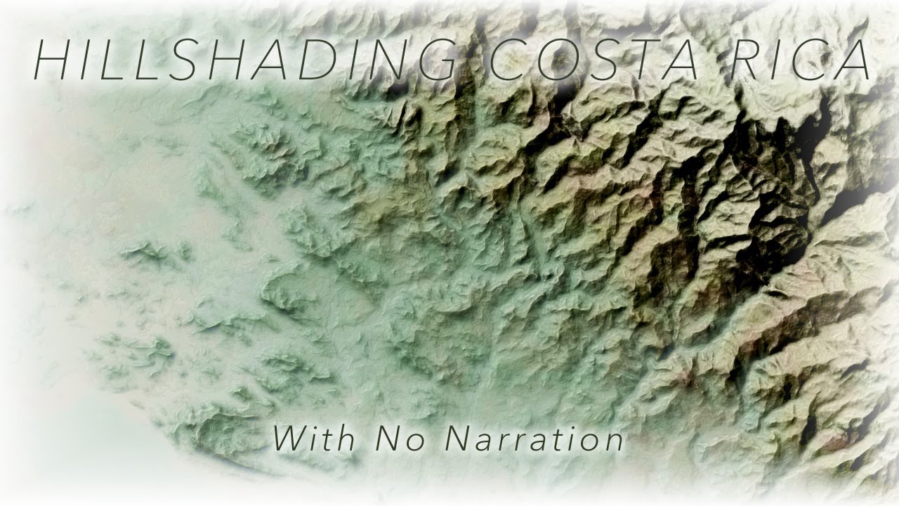 Hillshade of Costa Rica (no narration)