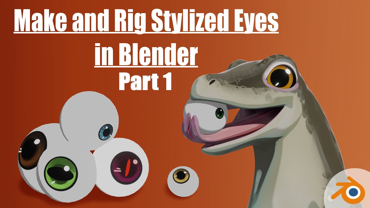 How to make and rig Stylized Eyes in Blender | Part 1