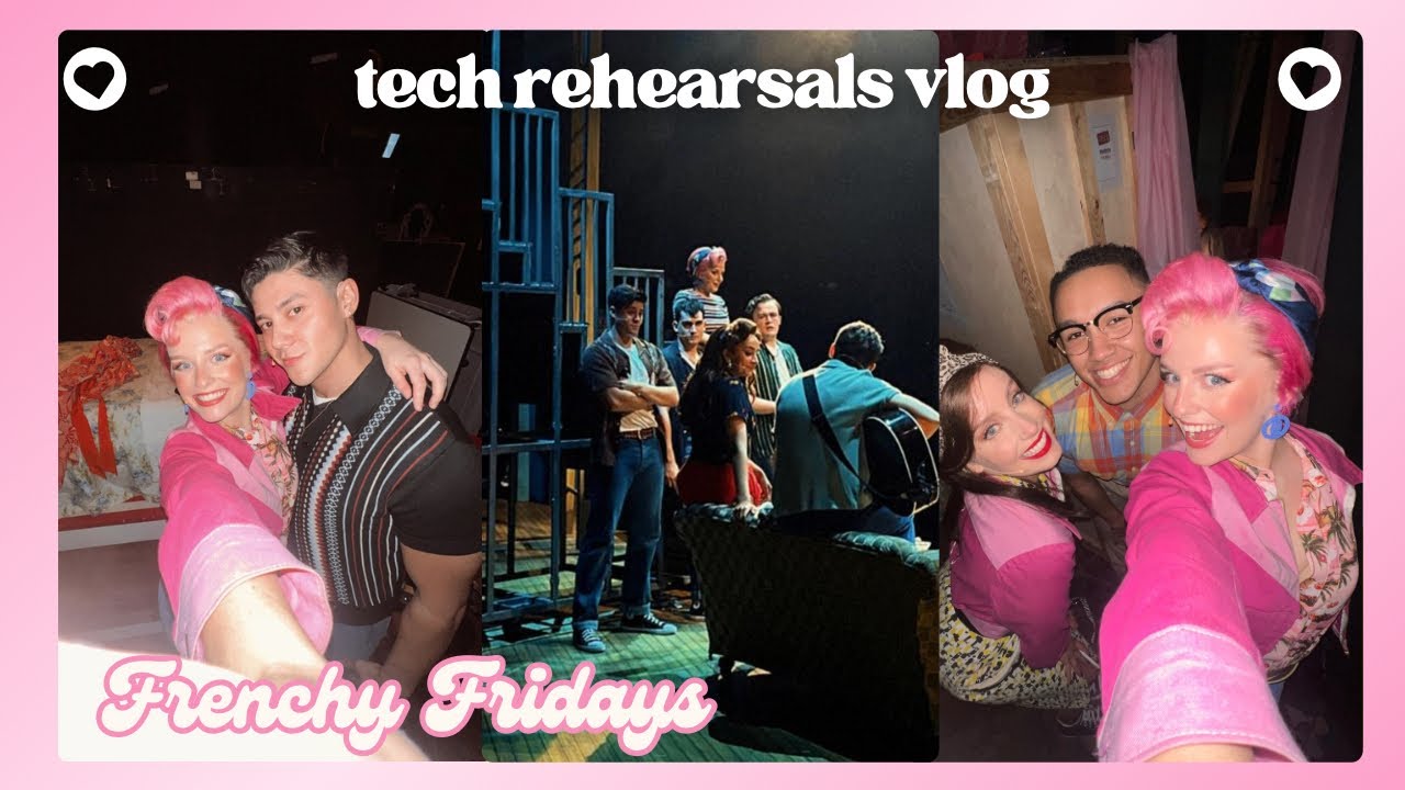 IT&rsquo;S TECH WEEK!! 🎭 | trying on my wig & all my costumes, backstage tour, behind the scenes