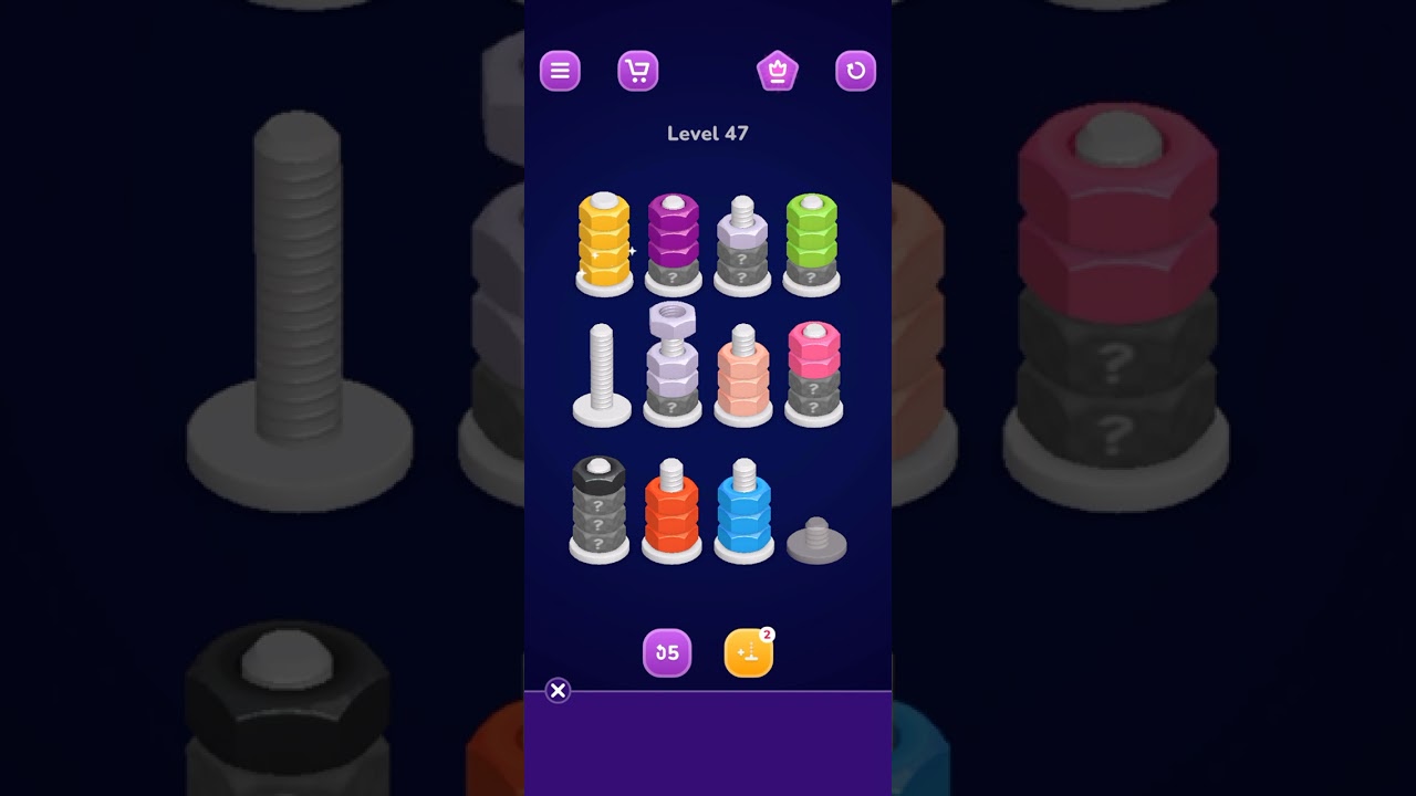 Nut Sort Level 47 - Zephyr Mobile (Version 1.2.5)