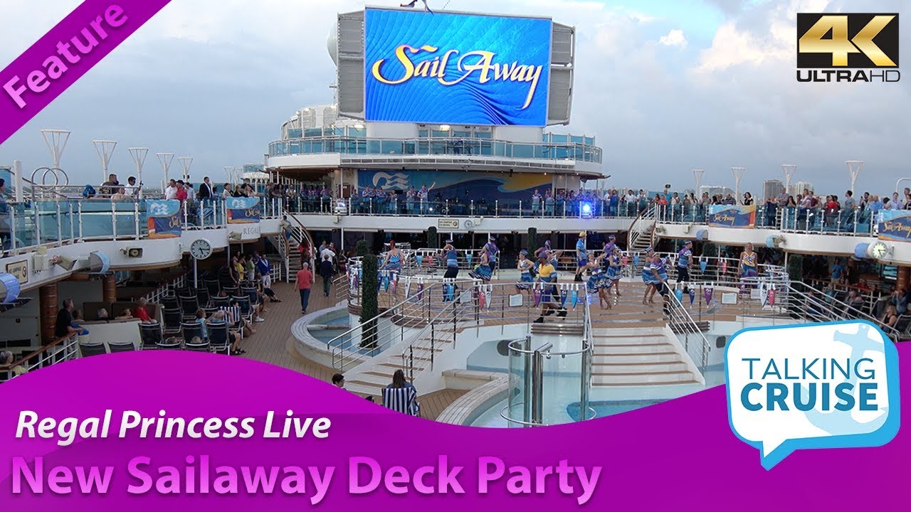 Regal Princess Live - New Medallion Class Sailaway Deck Party