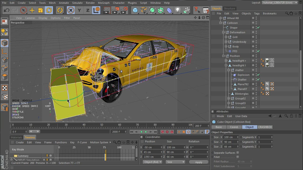 Crash test animation :: Tutorial Part 3