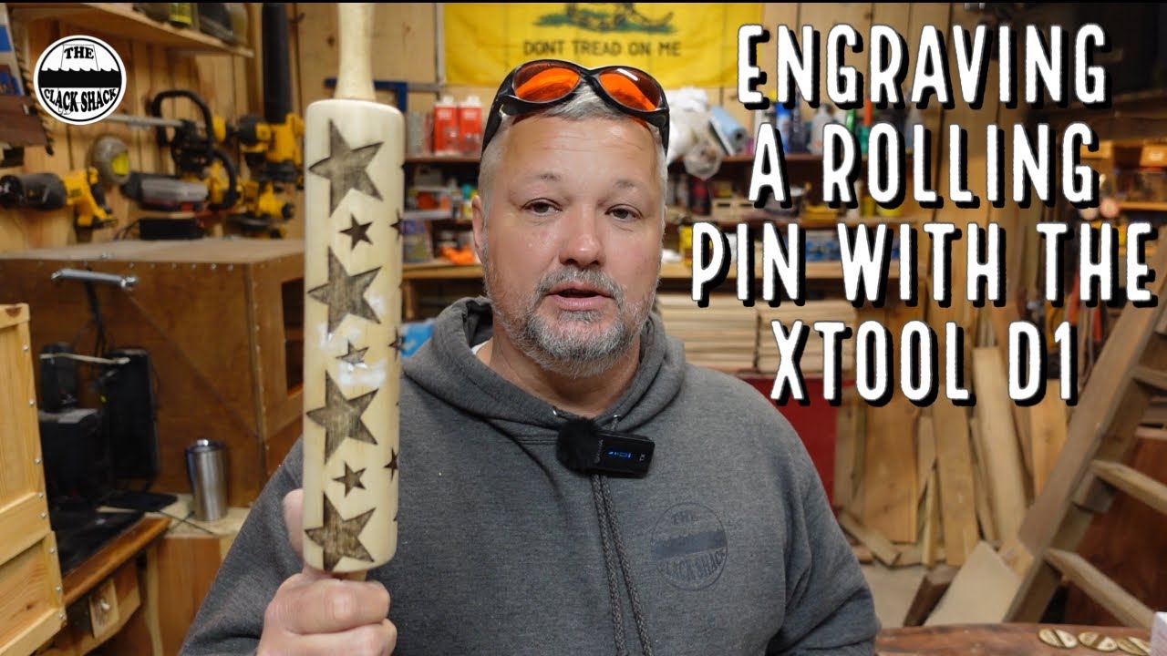 Engraving a rolling pin with the XTool D1