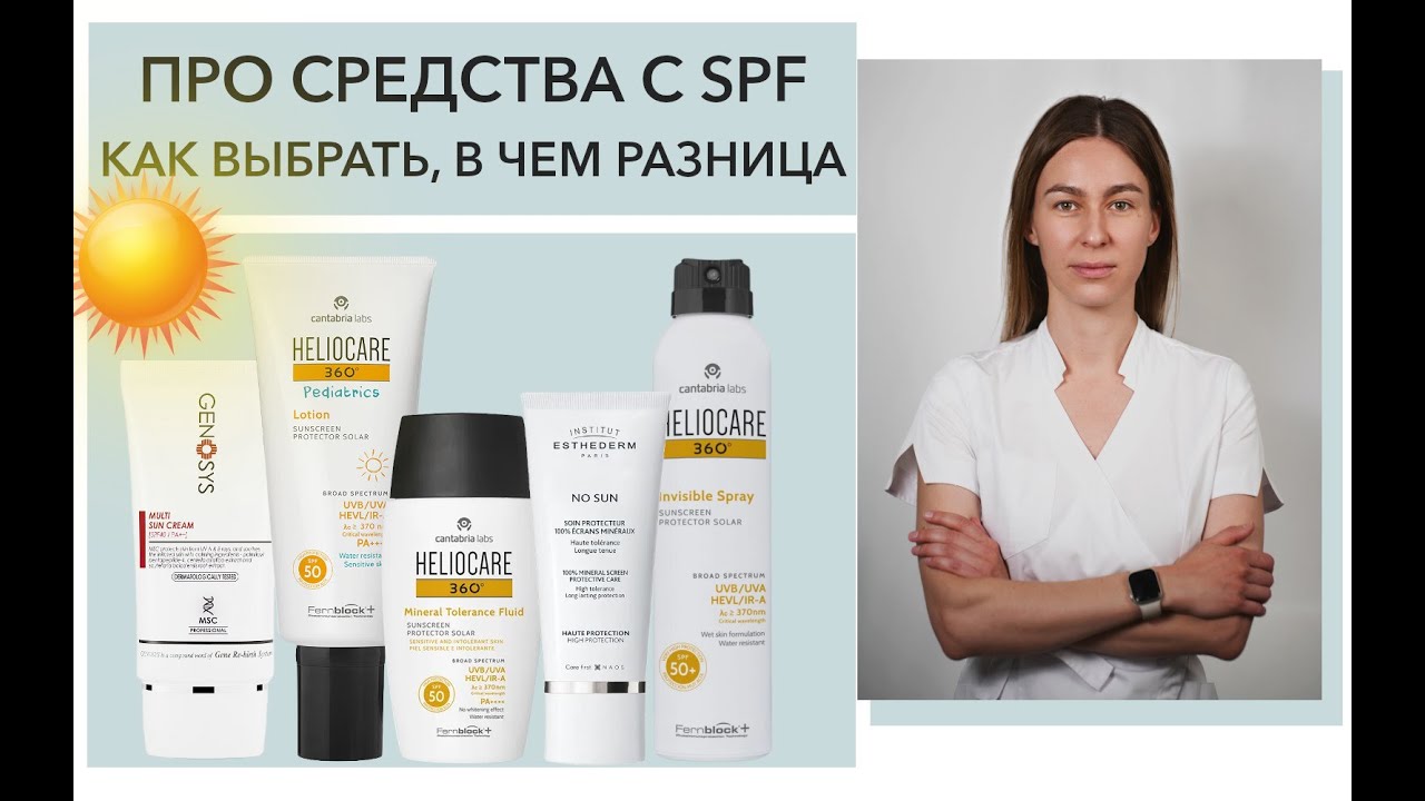Про средства с SPF и защиту от ультрафиолета с Марией Носулич